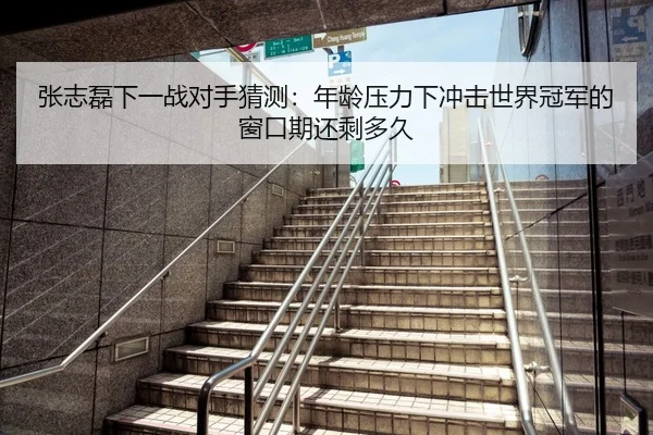 张志磊下一战对手猜测：年龄压力下冲击世界冠军的窗口期还剩多久